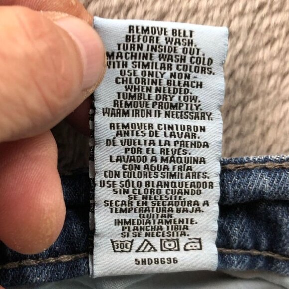 TJC Womens Jeans Size 8 Blue Denim Distressed Bootcut Leg Casual Retro Classic - Picture 8 of 16